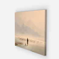 “The Shepherd’s Path” – Christian Wall Art | Psalm 23 Inspired Canvas Print | Faith & Light Collection by April Bloom