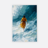 Walking Through the Storm – Faith, Strength & Hope Canvas Wall Art