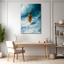 Walking Through the Storm – Faith, Strength & Hope Canvas Wall Art